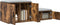 vidaXL - Opbergkast - in - Gerookt - Eiken - - - 108x41x40 - cm - - - Gemaakt - van - Samengesteld - Hout