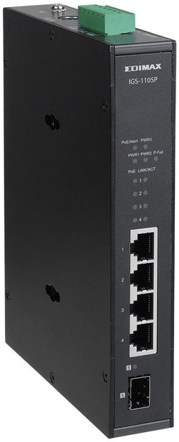 Edimax IGS-1105P - Netwerk switch - 4x PoE+ 120W - Zwart