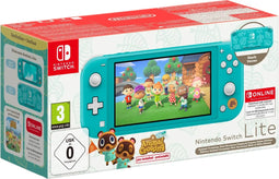 Nintendo Switch Lite - Console bundel - Animal Crossing Edition + 12 maanden Nintendo Switch Online - Blauw