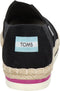 Toms Alpargate Platform Rope - Dames espadrille - Vegan canvas - Zwart - Maat 40