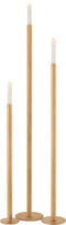 J-Line kandelaar Hoog Modern - metaal - goud - 3 stuks