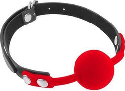 Fetish Tentation - Ballgag - 4cm - 100% Siliconen - Rood