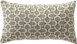 Dutch Decor ELYN - Kussenhoes 30x50 cm - Moss Gray - groen - met rits - zonder binnenkussen