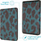 imoshion E-reader Hoesje - Geschikt voor Kobo Nia - Design Sleepcover Bookcase - Green Leopard