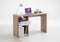 FMD Bureau met 1 lade 123x50x76,5 cm eikenkleurig en wit