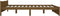 vidaXL - Bedframe - massief - hout - honingbruin - 200x200 - cm