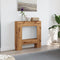vidaXL - Haardombouw - 81x18x82 - cm - bewerkt - hout - artisanaal - eikenkleurig