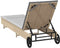 vidaXL - Ligbed - met - wielen - en - kussen - poly - rattan - grijs