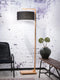 GOOD&MOJO Vloerlamp Himalaya - Bamboe/Zwart - Ø47cm - Scandinavisch,Bohemian - Staande lampen voor Woonkamer - Slaapkamer