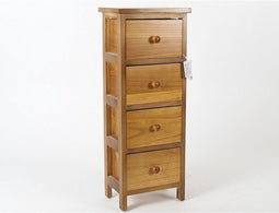 LADEKAST MIDDELGROOT - 4 LADEN EIKEN - kasthoogte 65 cm