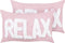 RELAXIFY - Sierkussen set van 2 - Pastelroze - Katoen