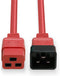 Lindy 30123 electriciteitssnoer Rood 1 m C19 stekker C20 stekker