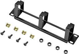 Renkforce RF-3429154 - Kabelgeleidingspaneel 10 inch - 4 beugels - Zwart