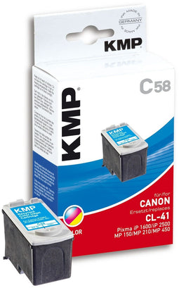 KMP C58 - Inktcartridge - Inkt op pigmentbasis - Cyaan Magenta Geel