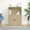 vidaXL - Boekenkast - 60x24x85 - cm - bewerkt - hout - sonoma - eikenkleurig
