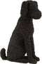 J-Line decoratie Hond Max Zittend - polyresin - zwart