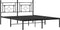 vidaXL - Bedframe - met - hoofdbord - metaal - zwart - 150x200 - cm