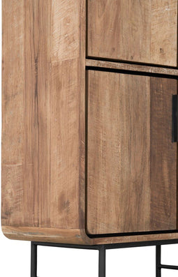 DTP Home Cupboard Evo, 4 doors,220x80x40 cm, recycled teakwood