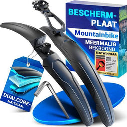 Nextcover Mudguard Set MTB - Afneembare Spatborden Voor- & Achterzijde - Geschikt voor 24-29 Inch