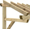 vidaXL - Deurluifel - 200x100x100 - cm - massief - grenenhout