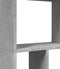 vidaXL - Boekenkast - 60x20x120 - cm - bewerkt - hout - betongrijs