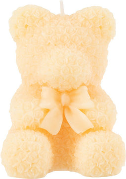 J-Line kaars Teddy Beer - lichtgeel - small - 8U