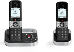 Alcatel F890 Voice DUO - DECT-telefoon met oproepblokkering en antwoordapparaat - zwart (2 stuks)