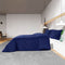 vidaXL - Dekbedovertrekset - 200x200 - cm - katoen - marineblauw