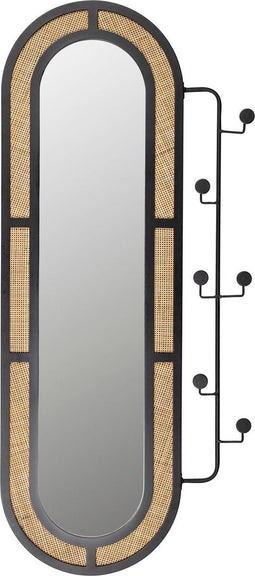 Housecraft Living Aida Spiegel Kapstok - Zwart