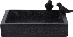 Best For Birds Vogelbad Terrazzo - Drinkbak - 32x32x12 cm - Zwart