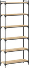 vidaXL - Boekenkast - 6-laags - 80x30x188 - cm - bewerkt - hout - sonoma - eiken