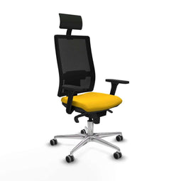Bureaustoel met hoofdsteun Piqueras y Crespo 3D086G1 Geel