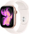 Apple Watch Series 11 - Smartwatch - GPS 46mm - Aluminium - Sportbandje S/M - Goud (Roze)