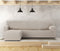 Hoes voor chaise longue met korte armleuning links Eysa JAZ Beige 120 x 120 x 360 cm