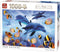 King Puzzel - Four Dolphins - Legpuzzel 1000 stukjes 68 x 49 cm - Multicolor