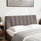 vidaXL - Hoofdbordkussen - 140 - cm - stof - taupe