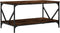 vidaXL - Salontafel - 90x50x45 - cm - bewerkt - hout - gerookt - eikenkleurig