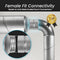 Metalen ventilatiekanaalconnector - 4 inch ventilatieverlenging - gegalvaniseerde metalen buisverbin