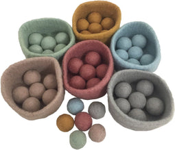 Papoose Toys Papoose Toys Earth Ball-Bowl Set/48pc 3+ Age