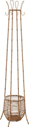 J-Line kapstok Staand Met Mand - riet/metaal - naturel