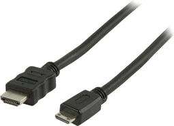 ValueLine HDMI - mini HDMI kabel - High Speed met ethernet - 1m Zwart
