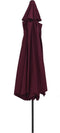 vidaXL - Parasol - met - metalen - paal - 390 - cm - bordeauxrood