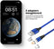 FlinQ Magnetische Oplaadkabel 3-in-1 - Magneet Oplader - Oplaadkabel iPhone - Samsung - Blauw