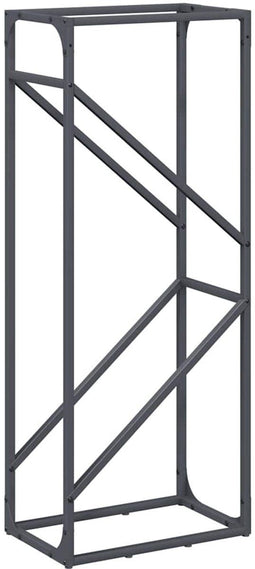 vidaXL - Brandhoutrek - 40x25x100 - cm - koudgewalst - staal - antraciet