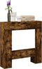 vidaXL - Haardombouw - 81x18x82 - cm - bewerkt - hout - gerookt - eikenkleurig
