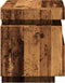 vidaXL - Nachtkastje - met - LED-verlichting - 40x39x48,5 - cm - oud - houtkleurig