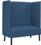 vidaXL - Hoge - Rug - Bank - Blauw - 109x56x121 - cm - Stof