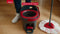 Vileda Turbo Deep Clean - roterende mopset - 3-in-1 systeem met pedaalpers - zwart rood wit paarse