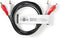 Nedis - Stereo-Audiokabel - 2x RCA Male - Vernikkeld - 1.50 m - Zwart