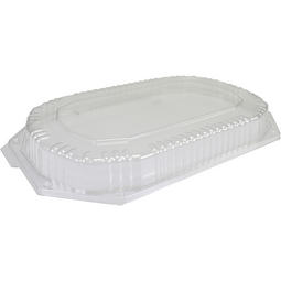 Klika - Deksel | cateringschaal | Gerecycled PET | 8-hoekig | 430x280x44mm | transparant | 100 stuks